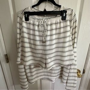 2 piece top and shorts Sabo skirt set